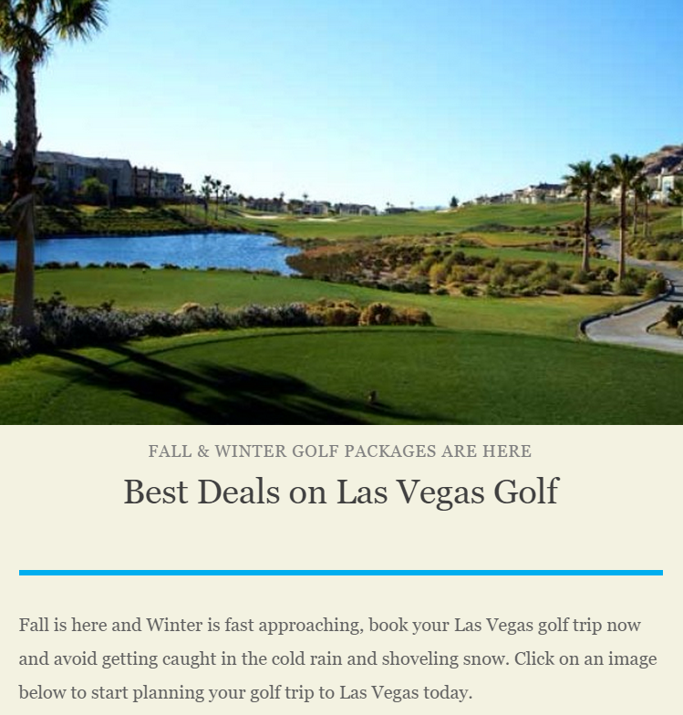 Las Vegas Golf Deals